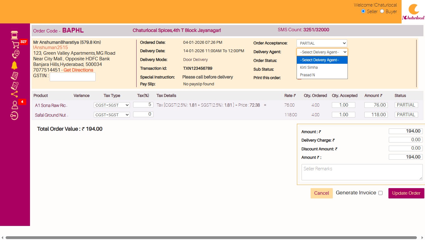 Order Management